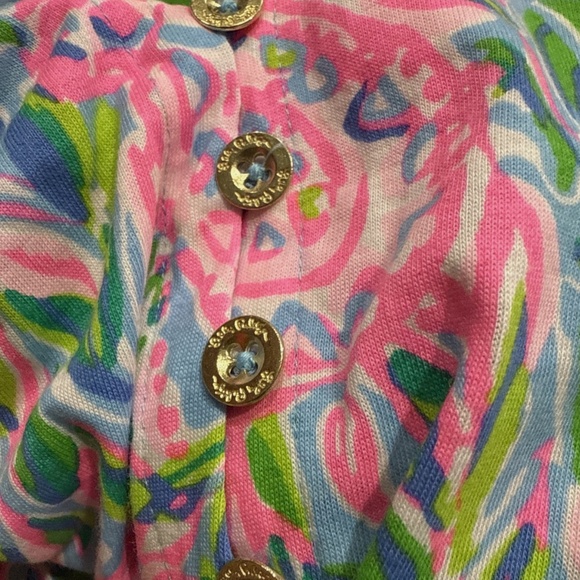 $198 NWT LILLY PULITZER MALONE MAXI DRESS FRENCHIE BLUE PINK TURTLEY IN LOVE L - Picture 12 of 12